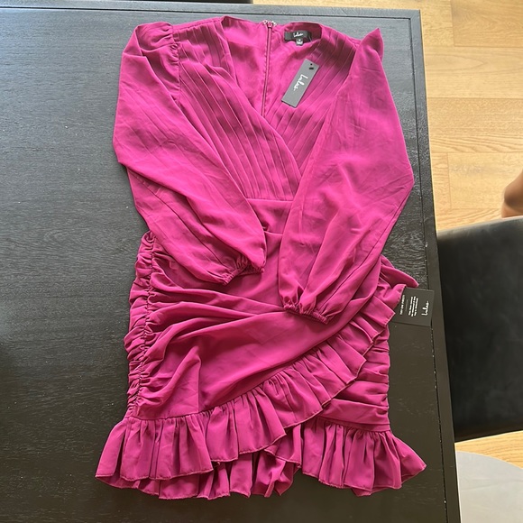 Fuchsia Lulus Dress - Picture 2 of 4